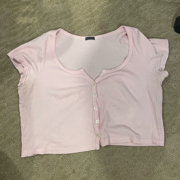 Brandy Melville baby pink button up - Picture 1 of 2